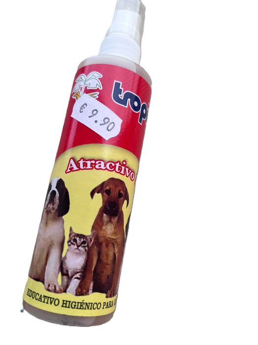 Spray atrativo para a higiene de cães e gatos
