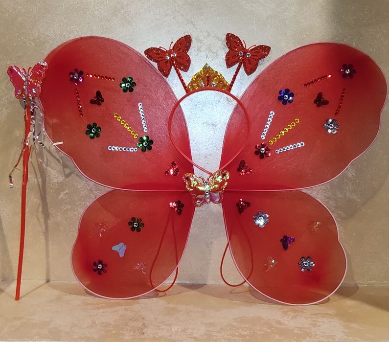 Крила метелика нейлонові кольорові