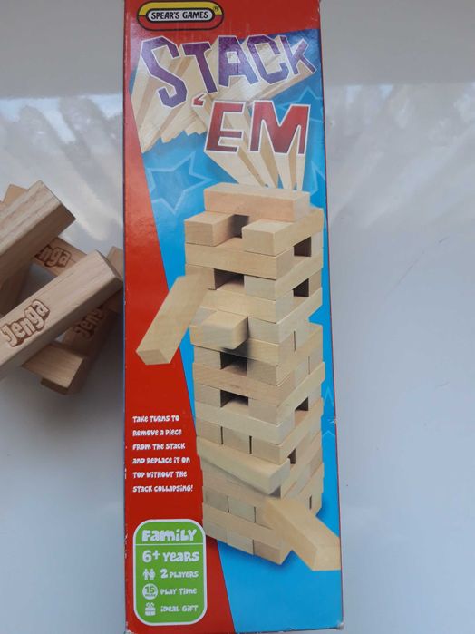 Drewniane klocki  - 2 zestawy, Jenga