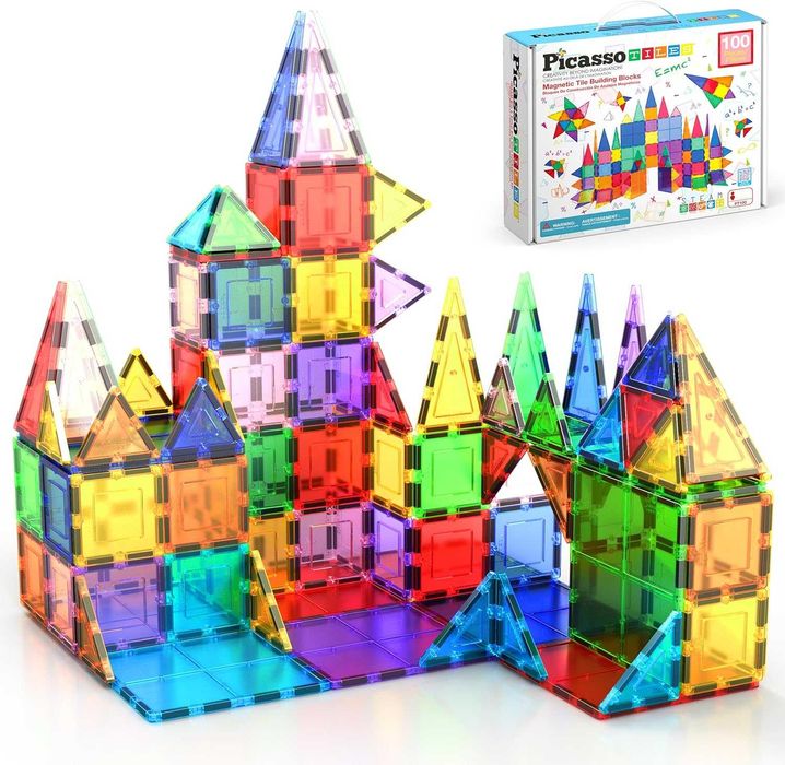 Магнітний конструктор Picassotiles 100 PT100 60 Magformers Playmags