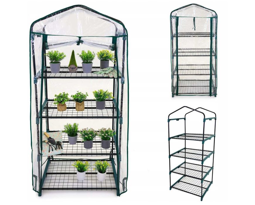 Mini SZKLARNIA balkonowa ogrodowa do uprawy ROŚLIN TUNEL FOLIOWY