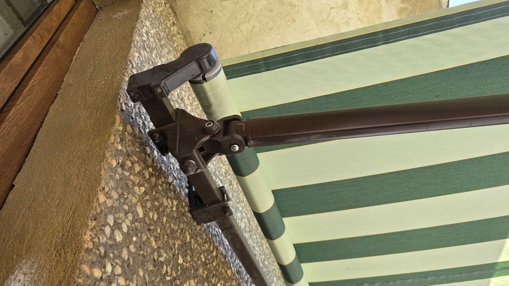 Markiza tarasowa elektryczna przyścienna balkonowa 3,3x3,2m +2 piloty