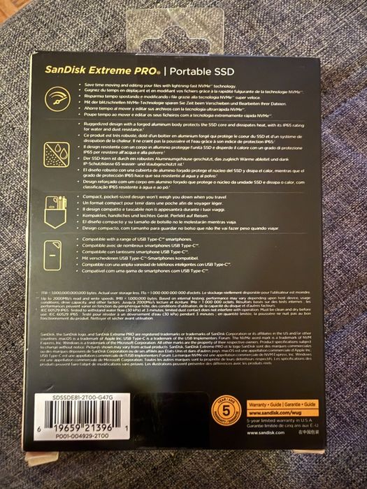 Dysk SSD 2 tb SanDisk szybki transfer