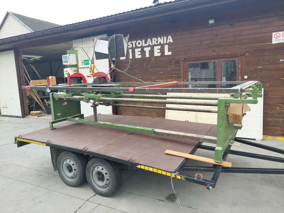 Dwupiła kapownica obrzynarka formatówka do palet desek