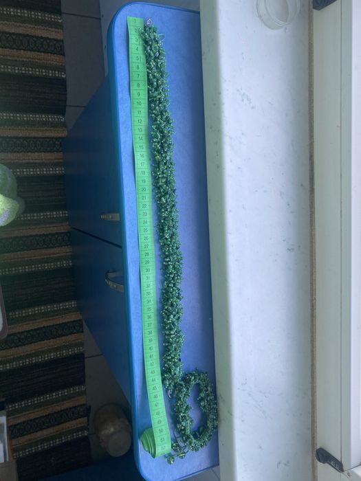 Комплект з натурального каменю малахіт