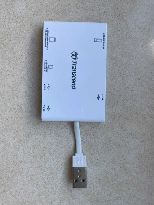 Мультипортовий адаптер хаб концентратор hub Transcend TS-RDP7W