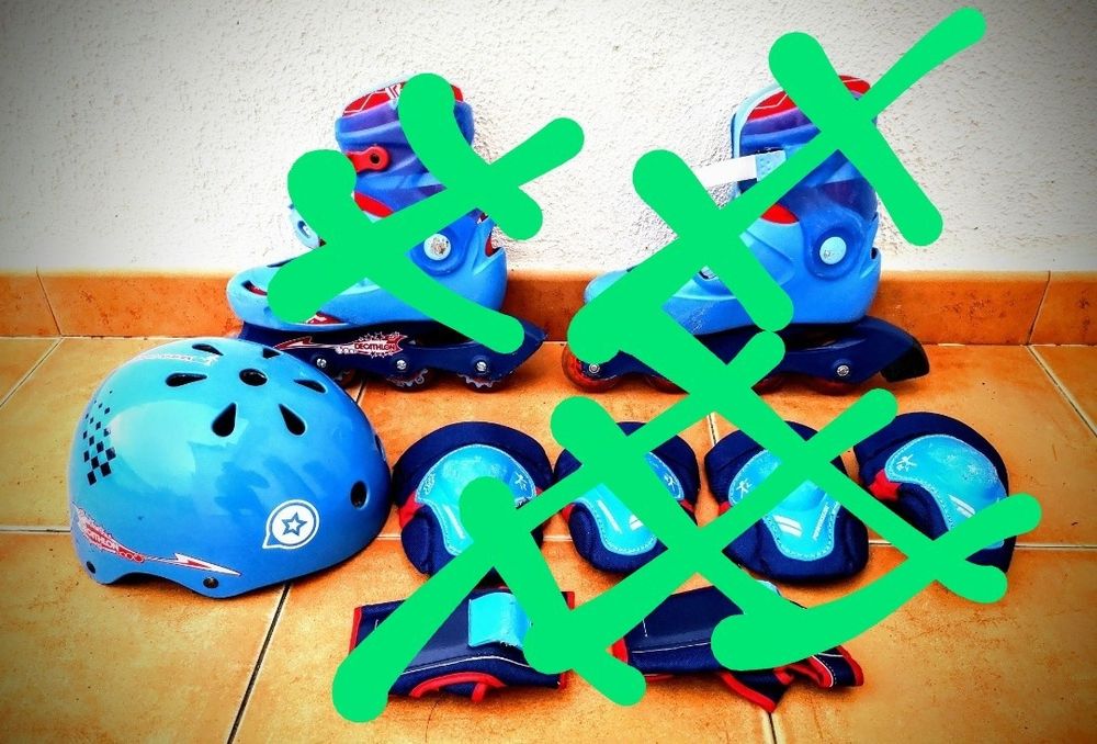 Capacete skate azul decathlon