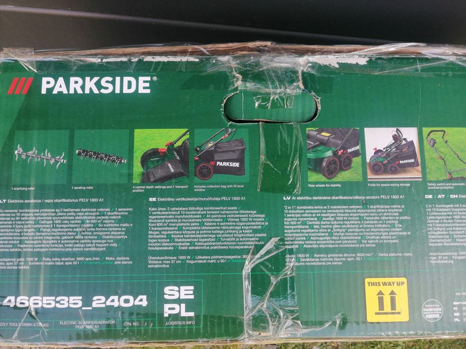 Wertykulator areator 2w1 Parkside 1800w