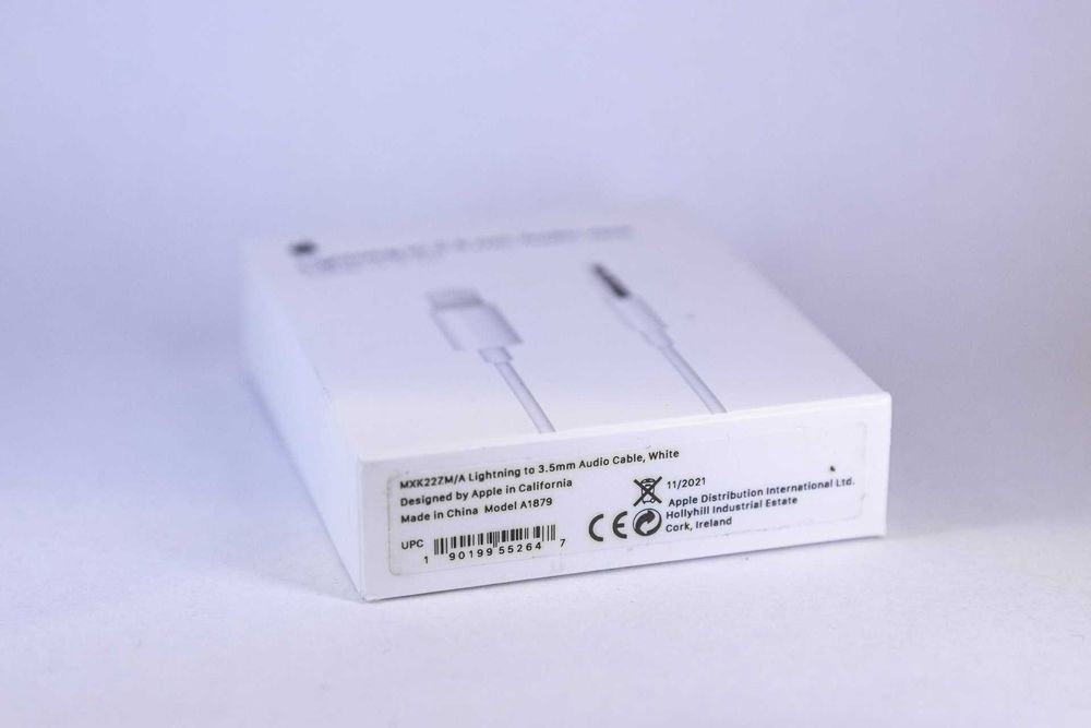 Oryginalny Kabel Apple Mini-Jack (męski) -> Lightning