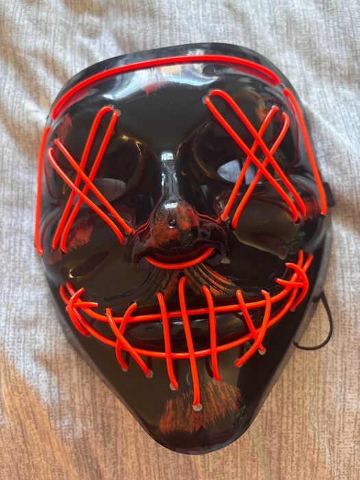 Máscara nova Halloween/Carnaval LED