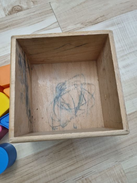 Sorter dla dzieci, domek drewniany