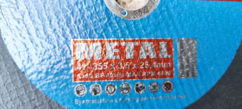 Tarcze Erbauer do metalu,41x355x3,5x25,4 ,2 sztuki