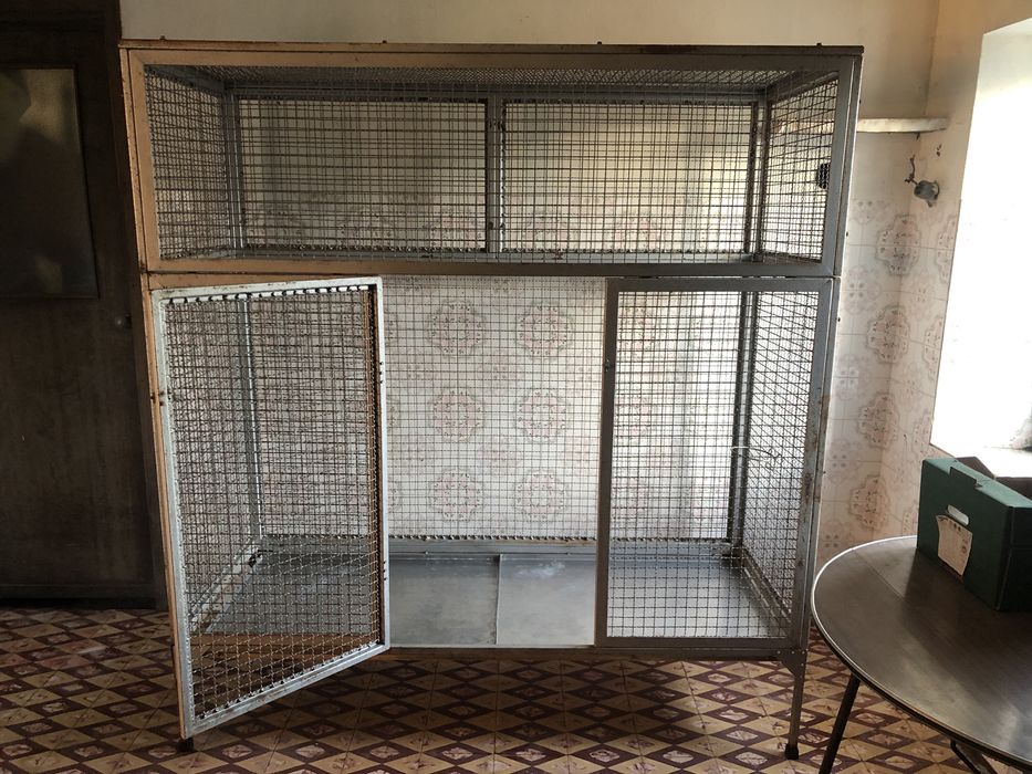 Gaiola de inox para pássaros
