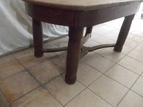 Stary przedwojenny stół dębowy rozkładany