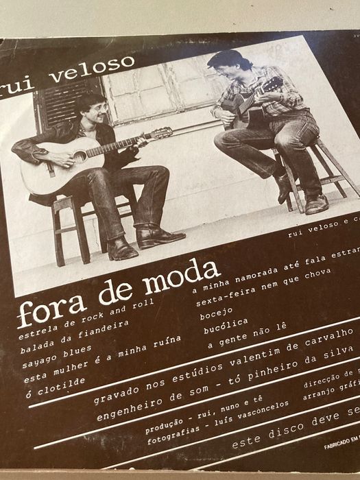 Disco de vinil Rui Veloso