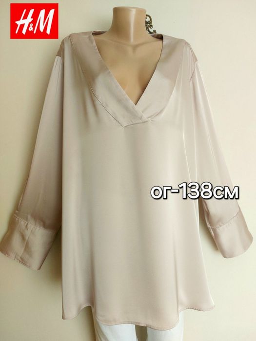 H&M- 60/62р гарна сатинова блуза,сорочка