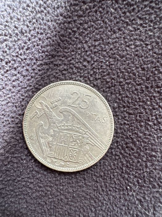 25 ptas hiszpania 1957