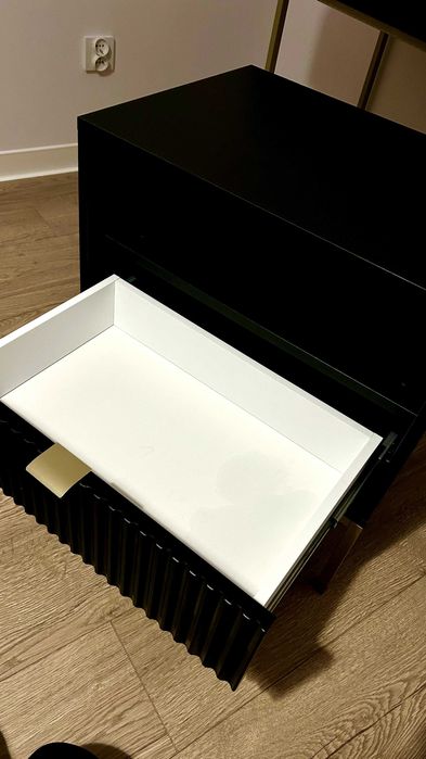 Szafki 2 szt. Czarno-złote Selsey