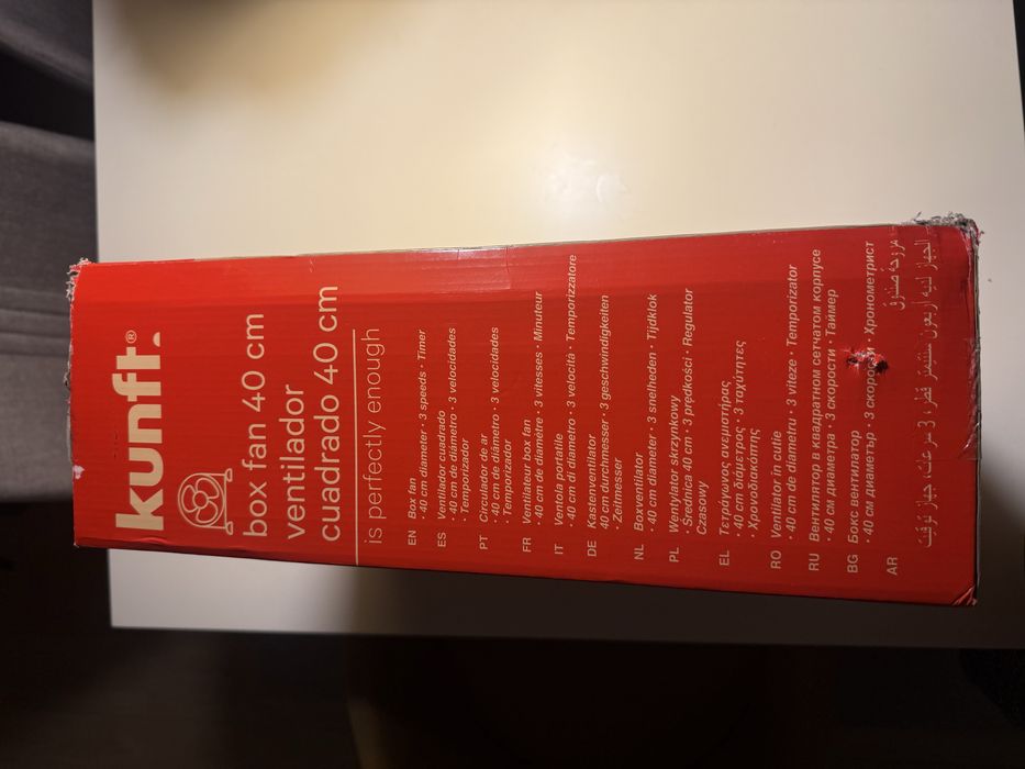 Ventilador quadrado Kunft