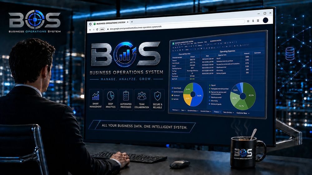 BOS — CRM, облік товарів і продажів у Google Таблицях