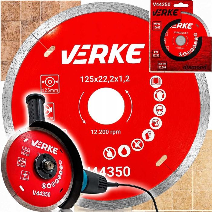 Tarcza diamentowa 125 mm 1,2 mm Szlifierka Verke