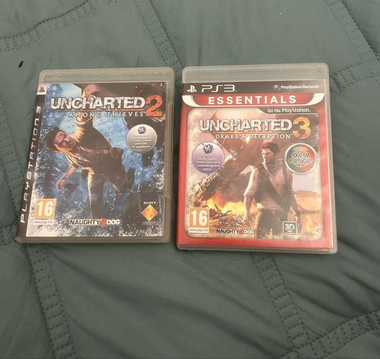 Pack Uncharted 2 e Uncharted 3 PS3 Jogos Originais