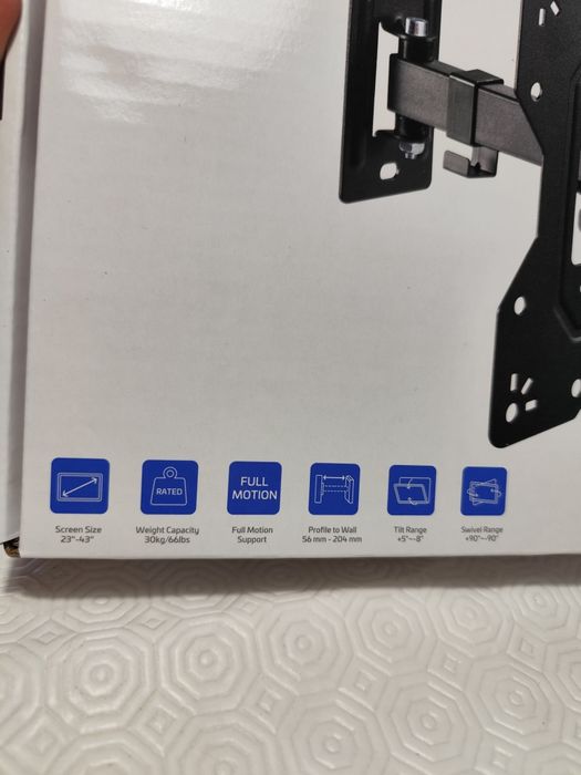 Suporte TV de braço 23/43 polegadas novo