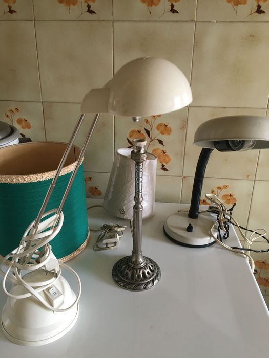 Kit candeeiros de mesa e abajur