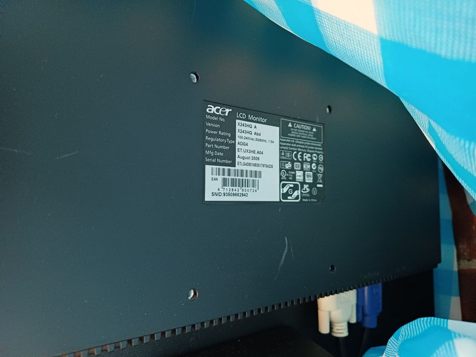 Монітор 23,6" Acer X243HQAbd ET.UX3HE.A05 Black