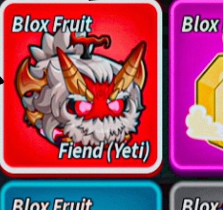 ITEM DIGITAL do JOGO [Blox fruit] dentro do (ROBLOX) skin da YetiFruit