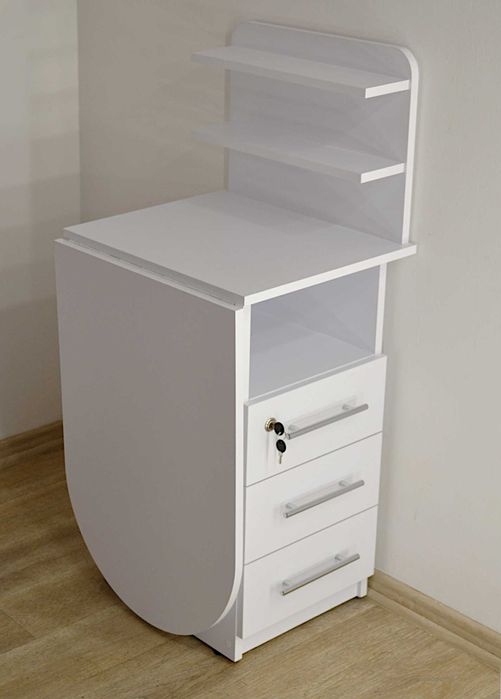 Стол маникюрный раскладной с ящиками рабочее место мастера маникюра