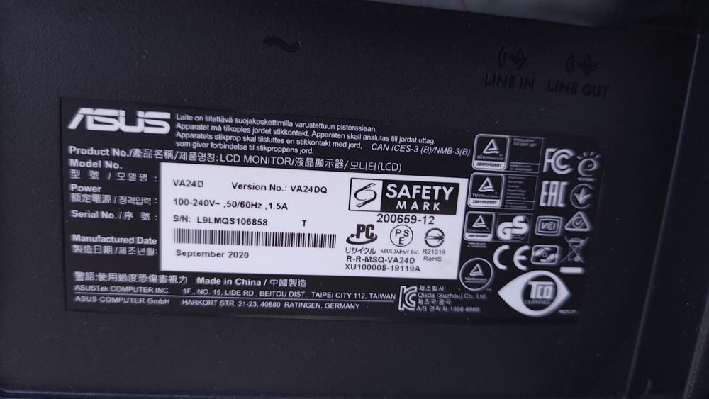 Монітор Asus VA24DQ