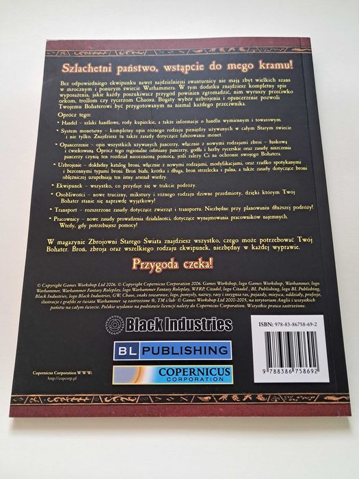 Zbrojownia Starego Świata - Warhammer Fantasy RPG 2ed PL (WFRP)