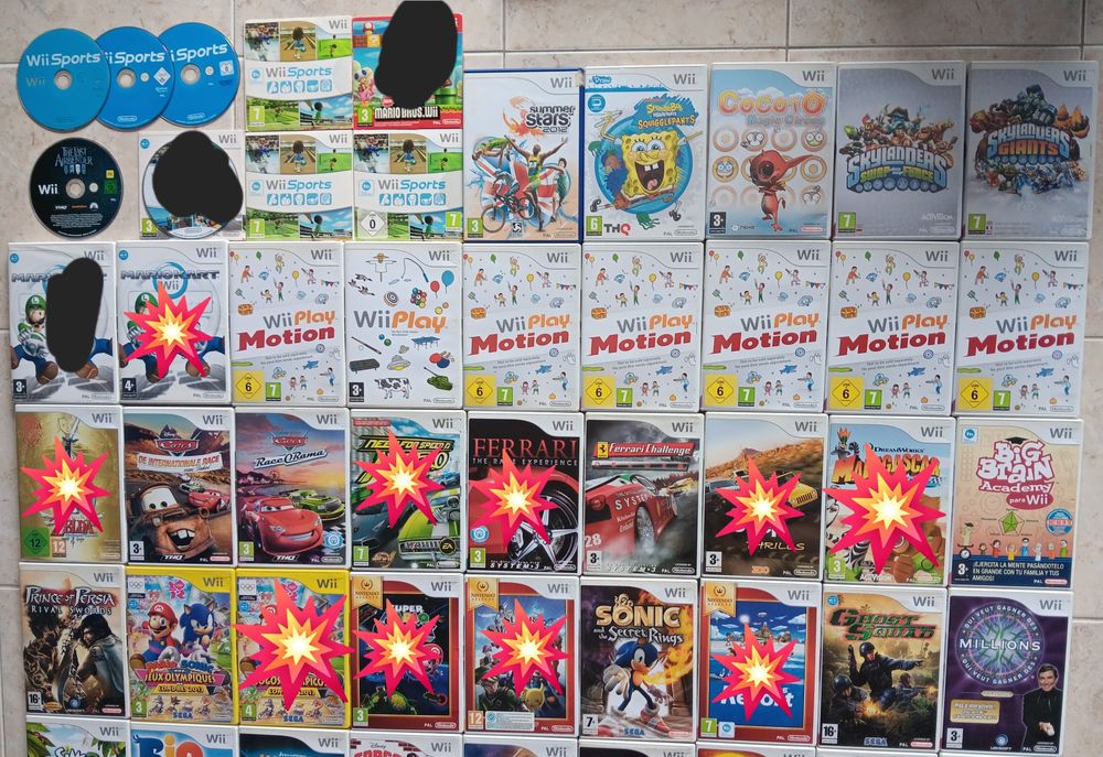 Vários jogos Nintendo Wii
