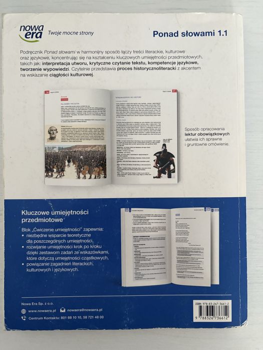 Ponad słowami 1 - nowa era zakres podstawowy i rozszerzony