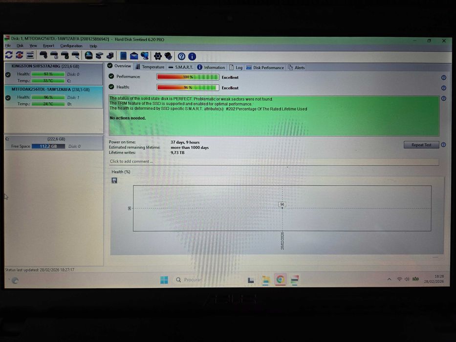 Disco SSD Micron 256GB
