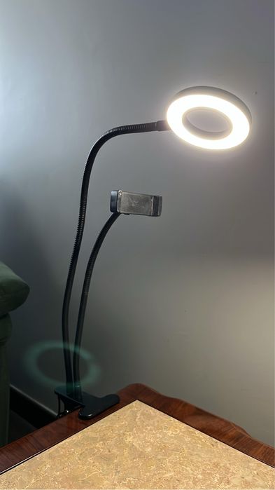 candeeiro com ring light