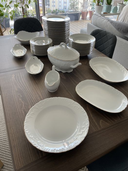 Serviço de jantar de porcelana Erika Konigliches Bavarian Porzellan