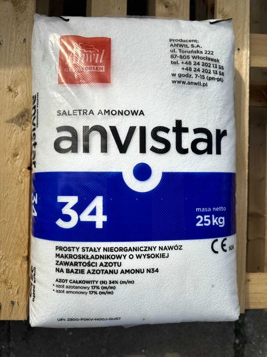 Anwil  Saletra Anvistar N-34% opak.25 kg - 42,90 zł