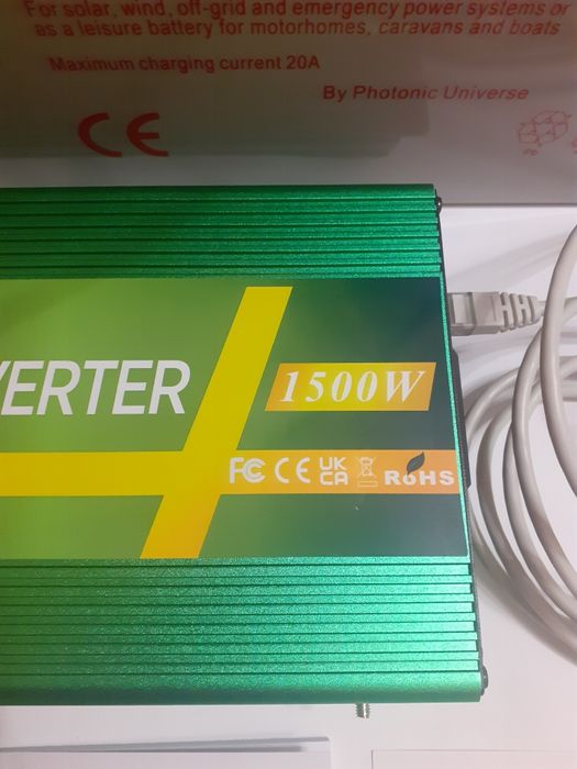 Інвертор EDECOA 12v 1500/3000w чиста синусоїда