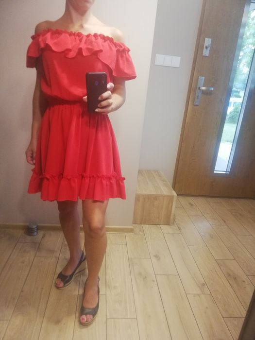 Sukienka hiszpanka czerwona 34/ 36
