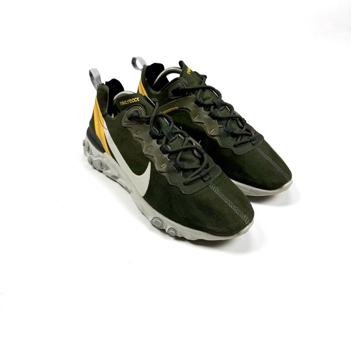 Кросівки чоловічі Nike React Element 55 Olive CQ6366-300 42.5р 27.5 см оливковий хакі