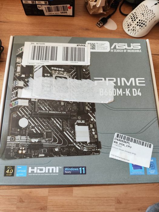 ASUS PRIME B660M-K D4 (LGA1700) – Uszkodzony Socket / Pogięte Piny