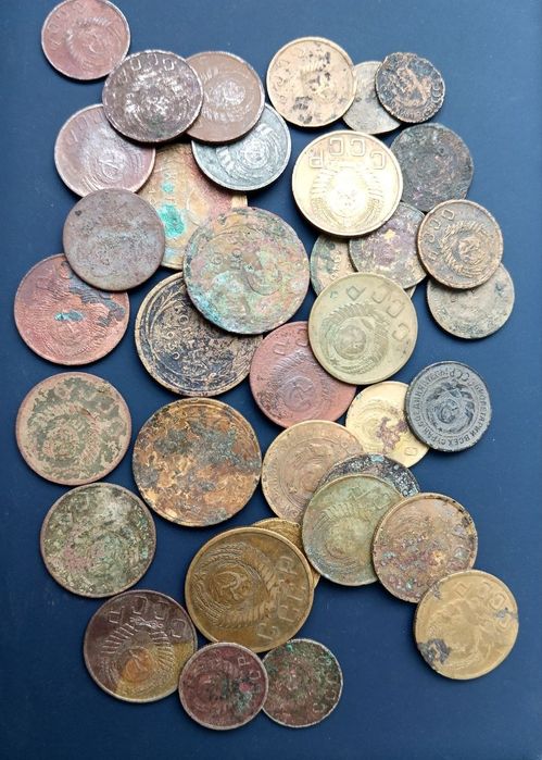 Монеты СССР дореформенные 36 шт., дореформа до 1957 г.