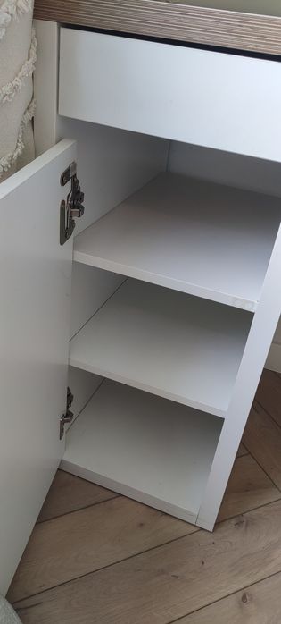 Biurko IKEA MICKE biały/antracyt