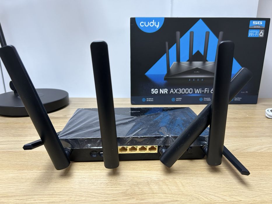 Cudy 5G Router Dual Sim P5 Wi-Fi 6 modem komplet, stan bdb