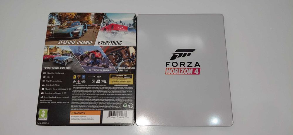 xbox one FORZA HORIZON 4 STEELBOOK edycja PL po polsku, na płycie!
