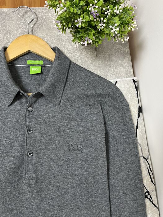 Hugo Boss мужской лонгслив кофта поло / Размер XL