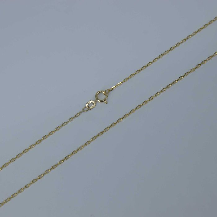 Złoty zestaw 585 łańcuszek Ankier zawieszka Serce 2,84 gram 45cm