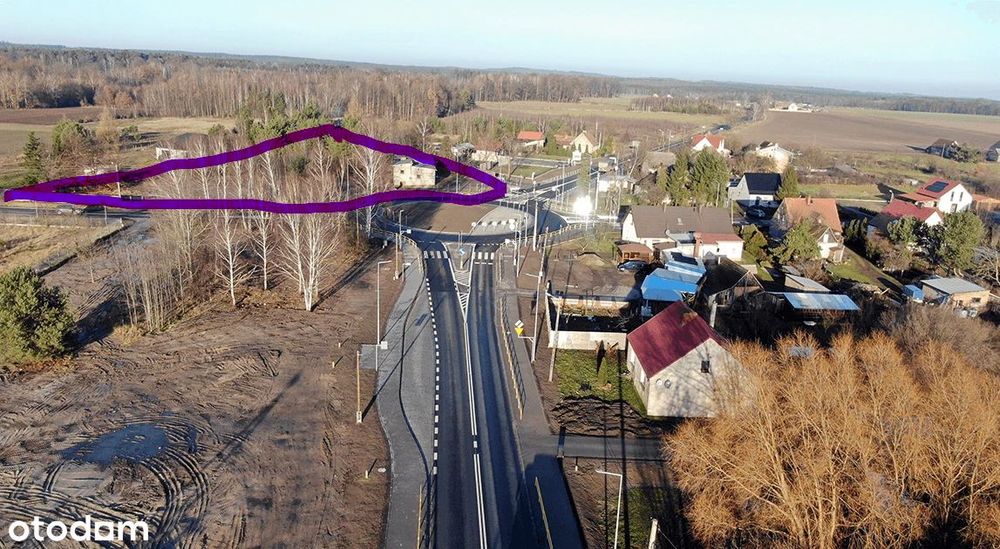 Działka Inwestycyjna 4620M2+Hala Warsztat 220M2 Przy Traśie Dk25